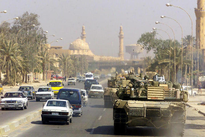 us marine tank in baghdad