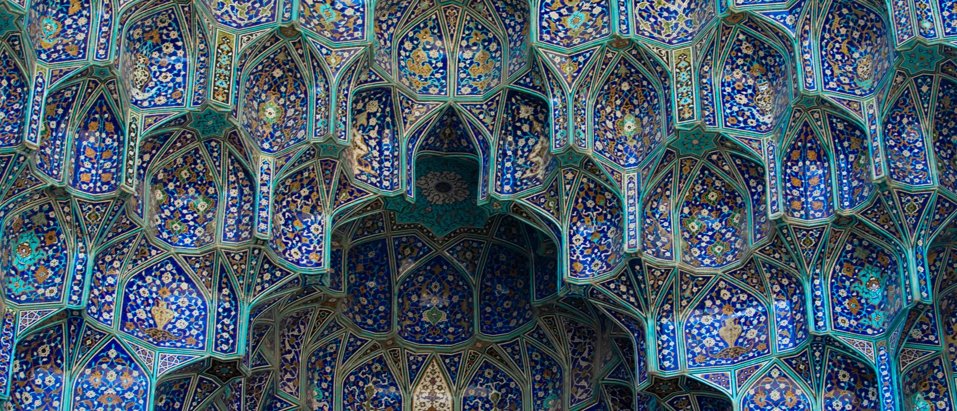 Isfahan Blue Mosaic on Mosque